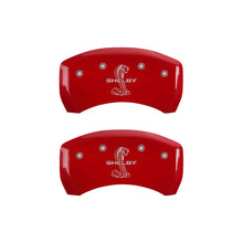 Carica l&#39;immagine nel visualizzatore di Gallery, MGP Rear set 2 Caliper Covers Engraved Rear S197/GT Red finish silver ch