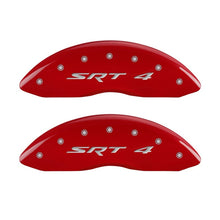 Charger l&#39;image dans la galerie, MGP Front set 2 Caliper Covers Engraved Front SRT4 Red finish silver ch