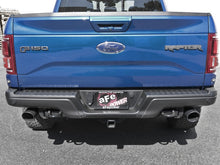 Cargar imagen en el visor de la galería, aFe MACH Force-Xp 3in to 3-1/2in 304 SS Cat-Back Exhaust w/Black Tip 17-18 Ford F-150 Raptor V6 3.5L