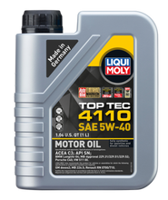 Laden Sie das Bild in den Galerie-Viewer, LIQUI MOLY 1L Top Tec 4110 Motor Oil 5W40 - Case of 6
