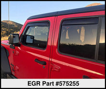 Laden Sie das Bild in den Galerie-Viewer, EGR 2018 Jeep Wrangler JL SlimLine In-Channel WindowVisors Set of 4 - Matte Black