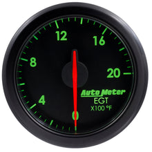 गैलरी व्यूवर में इमेज लोड करें, Autometer Airdrive 2-1/16in EGT Gauge 0-2000 Degrees F - Black