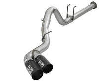 Carica l&#39;immagine nel visualizzatore di Gallery, aFe Rebel XD 4in SS DPF-Back Exhaust 17-18 FOrd Diesel Trucks V8-6.7L (td) w/ Dual Black Tips