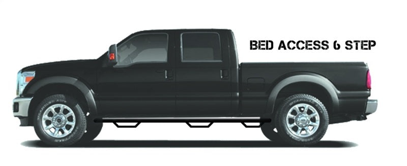 N-Fab Nerf Step 2017 Chevy-GMC 2500/3500 Crew Cab 6.5ft Bed - Gloss Black - Bed Access - 3in