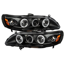 गैलरी व्यूवर में इमेज लोड करें, Spyder Honda Accord 98-02 1PC Projector Headlights LED Halo Amber Reflctr Blk PRO-YD-HA98-AM-BK