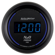 Load image into Gallery viewer, Autometer Ultra-Lite 2-1/16in 1600 PSI Digital Nitrous Pressure Gauge - Black