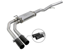 Carica l&#39;immagine nel visualizzatore di Gallery, aFe Rebel Series 3in to 2.5in 409 SS Cat-Back Exhaust w/ Black Tips 09-18 GM Silverado/Sierra 5.4L