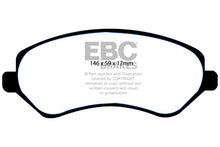 Charger l&#39;image dans la galerie, EBC 04-07 Chrysler Town &amp; Country 3.3 Rear Drums Extra Duty Front Brake Pads