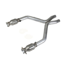 Charger l&#39;image dans la galerie, BBK 11-14 Mustang 3.7 V6 Short Mid X Pipe With Catalytic Converters 2-1/2 For BBK Long Tube Headers