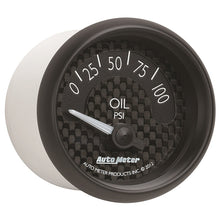 Laden Sie das Bild in den Galerie-Viewer, Autometer GT Series 52mm Short Sweep Electronic 0-100 psi Oil Pressure