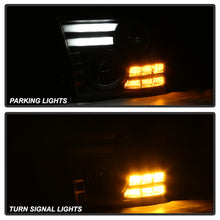 Load image into Gallery viewer, Spyder Dodge Ram 13-15 Projector Headlights Light Bar DRL Black PRO-YD-DR13-LBDRL-BK