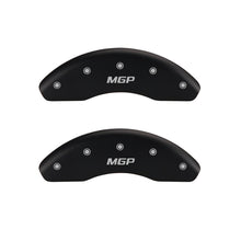 Load image into Gallery viewer, MGP 4 Caliper Covers Engraved Front &amp; Rear MGP Black finish silver ch