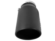 Laden Sie das Bild in den Galerie-Viewer, aFe POWER MACH Force-Xp 5in 304 Stainless Steel Exhaust Tip 5In x 7Out x15Lin Bolt-On Right-Blk