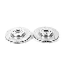 गैलरी व्यूवर में इमेज लोड करें, Power Stop 16-19 Cadillac CT6 Front Evolution Drilled &amp; Slotted Rotors - Pair