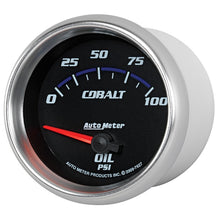 Carica l&#39;immagine nel visualizzatore di Gallery, Autometer Cobalt 66.7mm 0-100 PSI Oil Pressure Gauge