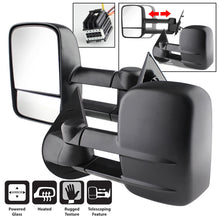 Charger l&#39;image dans la galerie, Xtune Chevy Silverado 07-12 L&amp;R Manual Extendable Power Heated Adjust Mirror MIR-CSIL07-PW-SET