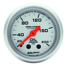 Load image into Gallery viewer, Autometer Ultra-Lite 52mm 0-200 PSI Mechanical Oil Pressure Gauge