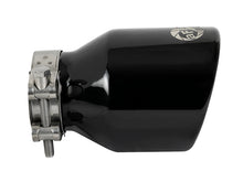 Cargar imagen en el visor de la galería, aFe MACH Force-Xp 409 SS Clamp-On Exhaust Tip 2.5in. Inlet / 4in. Outlet / 6in. L - Black