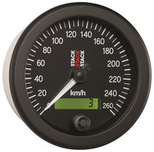 Load image into Gallery viewer, Autometer Stack 88mm 0-260 KM/H Electronic Speedometer - Black