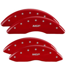 Carica l&#39;immagine nel visualizzatore di Gallery, MGP 4 Caliper Covers Engraved Front &amp; Rear MGP Red finish silver ch