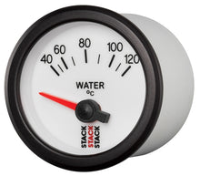 Charger l&#39;image dans la galerie, Autometer Stack 52mm 40-120 Deg C M10 Male Electric Water Temp Gauge - White