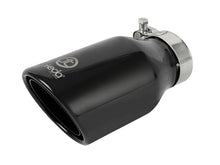 Laden Sie das Bild in den Galerie-Viewer, aFe Takeda 304 Stainless Steel Clamp-On Exhaust Tip 2.5in.Inlet / 4in Outlet - Black