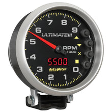 Carica l&#39;immagine nel visualizzatore di Gallery, Autometer 5 inch Ultimate III Playback Tachometer 9000 RPM - Black