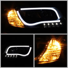 Cargar imagen en el visor de la galería, Spyder Audi A6 02-04 Projector Headlights Halogen ModelLight Tube DRL Blk PRO-YD-ADA601-LTDRL-BK