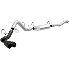 Cargar imagen en el visor de la galería, MagnaFlow CatBack 14-18 GMC Sierra 1500 V8-6.2L Polished Stainless Exhaust w/ Black Coated Tips