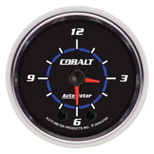 Laden Sie das Bild in den Galerie-Viewer, Autometer Cobalt 2-1/16in 12 Hour Analog Clock