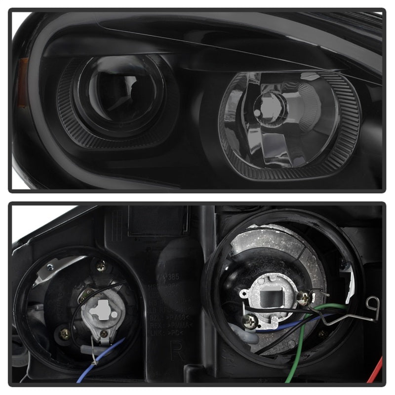 xTune 06-13 Chevrolet Impala LED Light Bar Headlights - Black Smoke (PRO-JH-CIM06-LB-BSM)