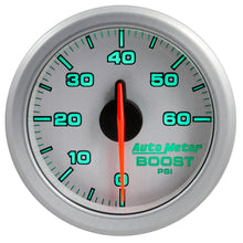 गैलरी व्यूवर में इमेज लोड करें, Autometer Airdrive 2-1/6in Boost Gauge 0-60 PSI - Silver