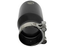 Cargar imagen en el visor de la galería, aFe MACH Force-Xp Universal 409 SS Single-Wall Clamp-On Exhaust Tip - Black