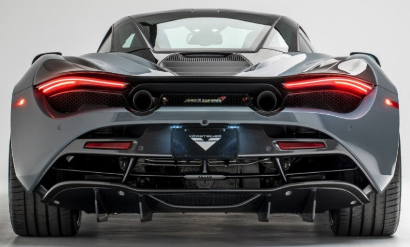 Vorsteiner McLaren 720S Silverstone Rear Diffuser Carbon Fiber PP 2x2 Glossy