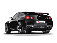 Charger l&#39;image dans la galerie, Akrapovic 08-17 Nissan GT-R Slip-On Line (Titanium) (Req. Tips)