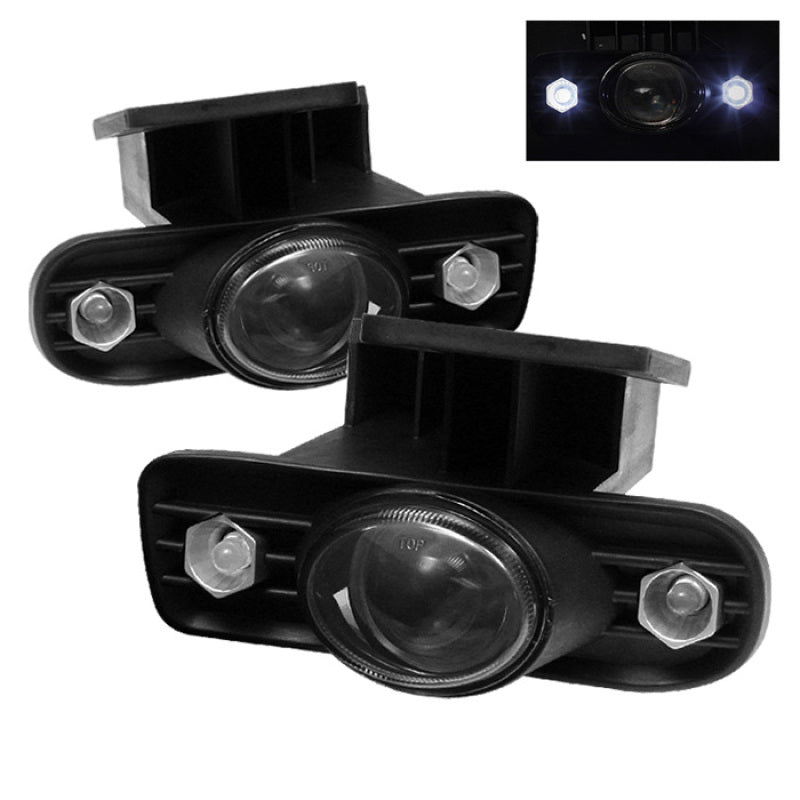 Spyder GMC Sierra 1500/2500 99-02 LED Projector Fog Lights w/Switch Clear FL-P-GS99-HL