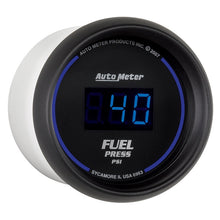 Carica l&#39;immagine nel visualizzatore di Gallery, Autometer 52.4mm 1-100 PSI Black Digital Fuel Pressure Gauge