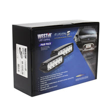 Carica l&#39;immagine nel visualizzatore di Gallery, Westin Fusion5 LED Light Bar Single Row 5.5 inch Flex w/3W Epistar (Set of 2) - Black