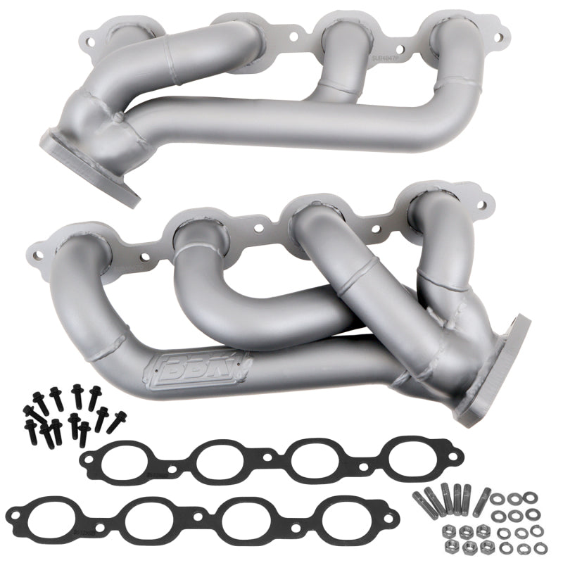 BBK 14-20 GM Truck 5.3/6.2 1 3/4in Shorty Tuned Length Headers - Chrome