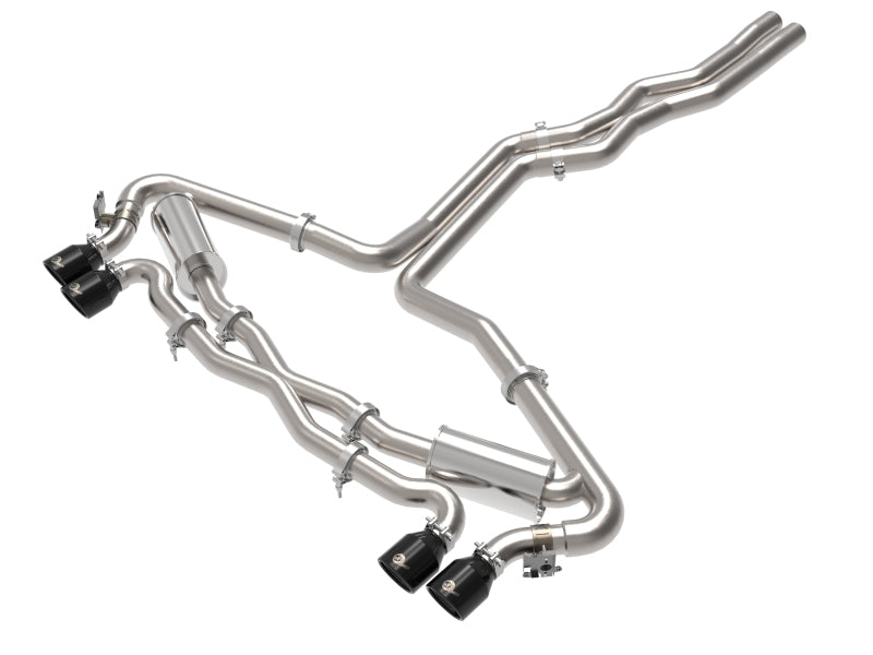 aFe 20-21 Audi RS6 Avant V8 4L (tt) MACH Force-Xp 3in to 2.5in 304 SS Cat-Back Exhaust w/ Black Tip