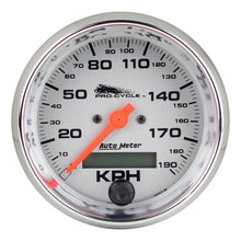 गैलरी व्यूवर में इमेज लोड करें, Autometer Pro-Cycle Gauge Speedo 3 3/4in 120 Mph Elec Silver