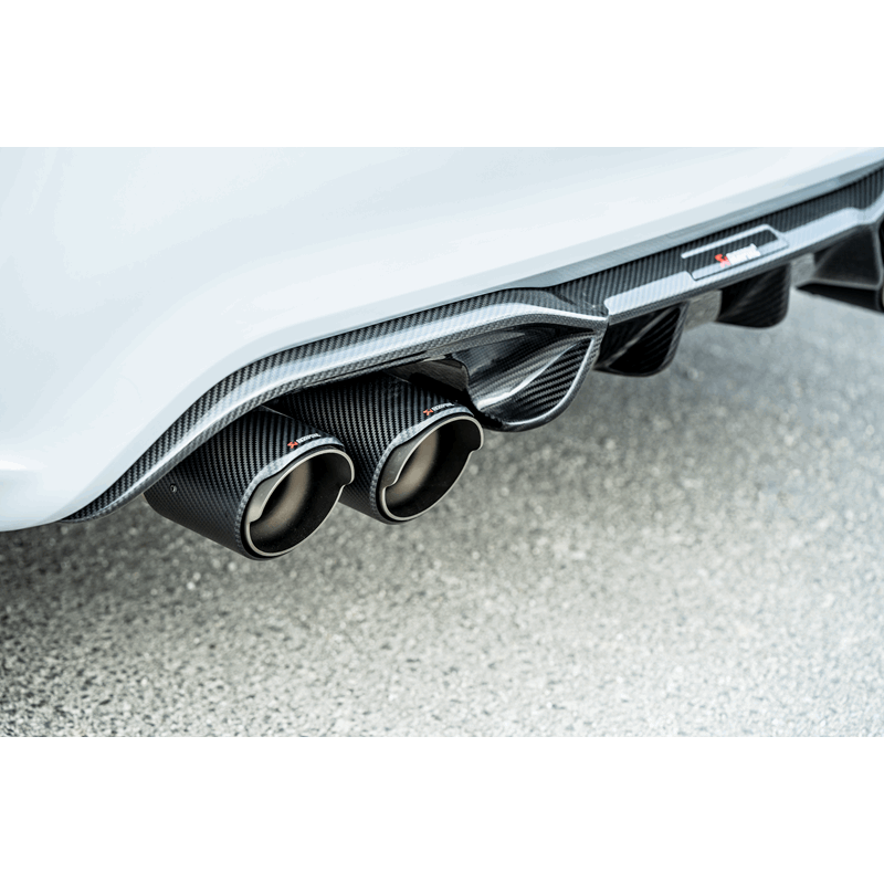 Akrapovic 2018 BMW M2 Competition F87N (Excl 16-17 M2) Slip-On Line (Titanium) w/Carbon Fiber Tips