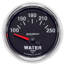 Laden Sie das Bild in den Galerie-Viewer, Autometer GS 52mm 100-250 Deg F Short Sweep Electronic Water Temperature Gauge