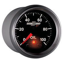 Laden Sie das Bild in den Galerie-Viewer, Autometer Sport-Comp II 52.4mm 0-100 PSI Oil Pressure Peak &amp; Warn w/ Electronic Control Gauge