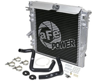 Carica l&#39;immagine nel visualizzatore di Gallery, aFe BladeRunner GT Series Bar and Plate Radiator w/ Black Hoses 12-18 Jeep Wrangler (JK) V6 3.6L