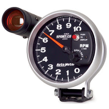 Laden Sie das Bild in den Galerie-Viewer, Autometer Sport-Comp II 5 inch 0-10000 RPM Pedestal Mount Tachometer Shift-Lite