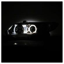 Cargar imagen en el visor de la galería, Spyder Honda Civic 06-08 2Dr Projector Headlights LED Halo Chrome High H1 Low H1 PRO-YD-HC06-2D-HL-C