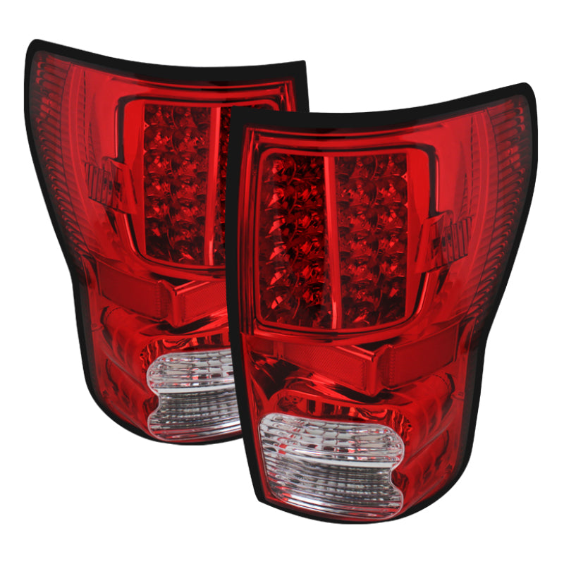 Xtune Toyota Tundra 07-13 LED Tail Lights Red Clear ALT-JH-TTU07-LED-RC