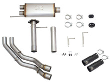 Laden Sie das Bild in den Galerie-Viewer, aFe Rebel Exhausts 3in SS Cat-Back 09-14 Ford F-150 4.6/5.0/5.4L w/ Black Tips