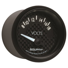 Laden Sie das Bild in den Galerie-Viewer, Autometer GT Series 52mm Short Sweep Electronic 8-18 Volts Voltmeter